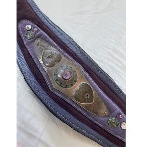 One of a kind vintage hand crafted leather belt from Tabra